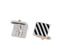 1Pair Men's Vintage Tone Twist Cuff Links Wedding Gift(Color 01)