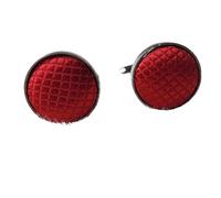 1Pair Men's Vintage Tone Twist Cuff Links Wedding Gift(Red)