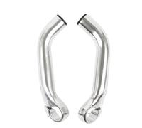 1Pair Mountain Bike Cow Horn Auxiliary Handlebar - Aluminum Alloy, Mini, Extended, Colored, Bicycle Accessories(C Silver)