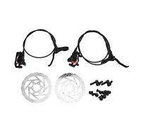 1Pair Mountain Bike Hydraulic Disc Brake Set Aluminum Alloy 2 Piston Hydraulic Disc Brake