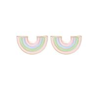 1pair Multi-style Earings For Women Color Enamel Flower Butterfly Ear Piercing Earrings