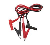 1Pair Multimeter Clip Crocodile Clamp 4mm Banana Test Lead Cable Connector Probe For Electrical Testing