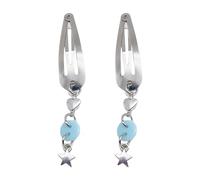 1pair Multiple Color Can Choose Hairpin Metal Dangle Pendant Hair Clip For Side Hair Holiday Spring Hairpins For Teens