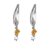 1pair Multiple Color Can Choose Hairpin Metal Dangle Pendant Hair Clip for Side Hair Holiday Spring Hairpins for Teens