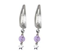 1pair Multiple Color Can Choose Hairpin Metal Dangle Pendant Hair Clip For Side Hair Holiday Spring Hairpins For Teens
