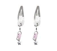1pair Multiple Color Can Choose Hairpin Metal Dangle Pendant Hair Clip For Side Hair Holiday Spring Hairpins For Teens