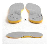 1pair O shaped Leg Gait Correction Insoles High Outer And Inner Low Insoles Anti wear Partial Insoles On The Outside Of The Sole