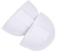 1Pair of White Sponge Shoulder Pads Foam Shoulder Pads Shoulder Enhancer Non Slip Shoulder Protectors for Girls Women Men Jacket T-Shirt Clothing Dress Sewing Accessories