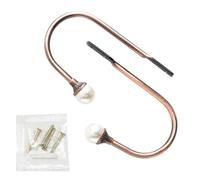 1Pair Pearl Beads Ushape Curtain Hooks Pothook Wall Tiebacks Hangers Coat Hat Hook Curtain Accessories Holdback Office Window Fixtures