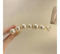 1pair Pearls Hairpins Banana Clip for Women Ponytail Twist Claw Sweet Hairpin Girl Ponytail Barrettes Hairgrips Hair Accessories