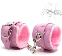 1Pair Pink Bondage Kit Sex Fuzzy Handcuffs Set for Bedroom Sex Accessories for Adults Couples Sex Furniture Sex Toys for Women Men Kinky Play Hand Leg Cuffs Couple Under Queen Bed Sweater Yoga
