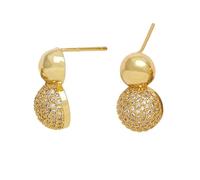 1pair Polish Earrings In The Shape Of Water Drops For Women Gold -plated/Silver -plated Earrings Gift