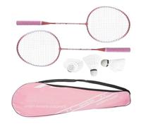 1Pair Professional Badminton Rackets Shuttlecocks Racquet Sports Set For Kids Players Indoor Outdoor Sport Easy To Use Professional Badminton Rackets Indoor Outdoor Sports Accessories