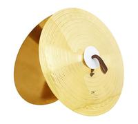 1PAIR Professional Crash Cymbals Multiuse Practice Cymbals Portable Percussion Instruments Brass Band Ensemble Cymbal Alloy Pair Cymbals