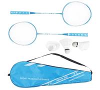 1Pair Professional Double Badminton Racquet Set Light Weight Shuttlecocks For Outdoor Backyard Games Enduring Double Badminton