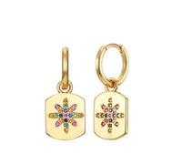 1Pair Punk Style Silver Needle Sun/Star Moon/Geometr Hoop Earrings For Women Party Gifts