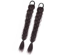 1Pair Quick Styles Ponytail Braid Hair Extension With Easy Use Hairtie For Natural Looking Hair Transformation Daily Use Braids Hairband For Quick Styles
