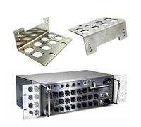 1Pair Recessed Rack Ears Compatible with Behringer Digital Mixers XR16 XR18 SD18, for Midas MR16 MR18, Stainless Steel, Mounting screws excluded