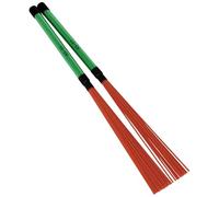1Pair Rods Drum Brushes With Comfortable Handle Percussion Drum Brushes Dowels Nylon Drum Sticks Brush Smooth Grip