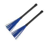 1Pair Rods Drum Brushes With Comfortable Handle Percussion Drum Brushes Dowels Nylon Drum Sticks Brush Smooth Grip