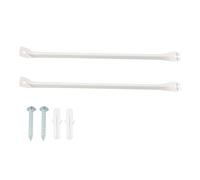 1Pair Shelf Bracket Fitting Assembly Wall Mounted Metal Wire Rack Mounting Brackets Wire Shelving Brackets Easy Installation