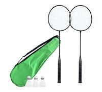 1Pair Shuttlecocks Racquet Light Weight Badminton Racket Set Professional Double Badminton Racquet For 2 Players Playing Shuttlecocks For Kids Players Indoor Outdoor Sport