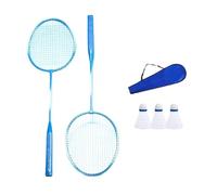 1Pair Shuttlecocks Racquet Light Weight Badminton Racket Set Professional Double Badminton Racquet For 2 Players Playing Shuttlecocks For Kids Players Indoor Outdoor Sport