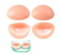 1Pair Silicone Bra Pads Inserts, Breasts Pads Enhance Cup Size - Chicken Fillet Bra Inserts Fit Most Cup Sizes Inserts Push UP for Small Breasts Bra Fillers A to B, C to D Cup, for Girls Dating Bikini