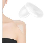 1Pair Silicone Shoulder Pads, Self Adhesive Shoulder Push-up Pads Anti-Slip Shoulder Enhancer Invisible Shoulder Support Soft Shoulder Cushion for Woman Man Suit Clothes Blazer Shoulder Bridal Fashion
