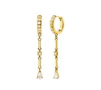 1pair Silver Ear Needle Large Chain Pendant Earrings For Women Gold Earrings