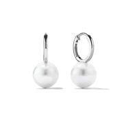 1pair Silver Smooth Synthetic Pearls Rim -shaped Earrings For Women Lovers Gift Golden Color Silver Clamp In The Ear