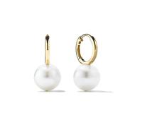 1pair Silver Smooth Synthetic Pearls Rim -shaped Earrings For Women Lovers Gift Golden Color Silver Clamp In The Ear