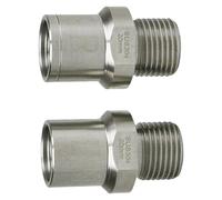 1pair Stainless Steel Bicycles Pedals Thread Converter Bearing Accessories For Cycling Enthusiasts And Bike Maintenances Mountain Bike Pedals Adapters