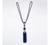 1Pair Tassel Curtains Tieback Curtain Rope ,Indoor Office Window Curtain Bracket Decoration,Tassel Curtain Tie Backs -Navy blue