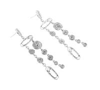 1pair Tassel Long Dangle Earrings Sparkly Rhinestone Drop Earrings Chandelier Fringe for Wedding Prom Party Jewelry Vintage Style Statement