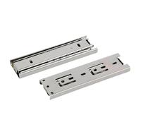 1pair Three Section Guide Rail Solid Ball Wardrobe Drawer Accessories(8 inch 20cm)