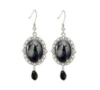 1Pair TV Movies Show Broadway Music Earrings Stud, Horror Halloween Earrings for Women, Men, as product size, Zinc, No Gemstone