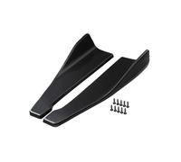 1Pair Universal Car Rear Bumper Lip Trim Protector 48cm Rear Corner Protector Car Accessories (Black)