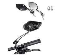 1Pair Universal Motocycle Rear View Adjustable Side Mirrors For Handlebars Aluminum Flame Pattern With 8mm/10mm Screws Motorcycle Rear View Side Mirrors