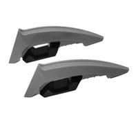 1Pair Universal Motorcycle Winglet Aerodynamic Spoiler Dynamic Wing Decoration Sticker For Motorbike Scooter Side Panel Cover Fairing(Grey)
