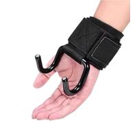 1Pair Weight Lifting Hooks (Pair) for Deadlifts, Pull Ups, Rows & Shrugs - Anti-Rip Nylon Strap Hand Grips with Thick Wrist Padding - Heavy Duty Wrist Straps for Weightlifting & Gym Workouts