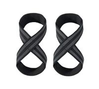 1Pair Weight Lifting Straps DeadLift Strap For Powerlifting Weightlifting Gym Wrist Wraps Fitness Bodybuilding for Powerlifting, Workout(Black,S)