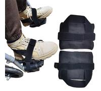 1pair Wheelchair Footrest Restraint Straps Securely Fix Legs to Footrests Prevent Falls Ideal for Seniors Disabled The from Falling Off Adjustable & Easy Wear Wheelchair Restraint Shoes (Black)