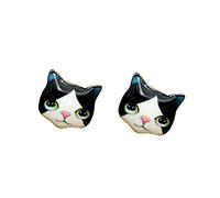 1Pair Woman Earring Clip Cute Cat Ear Studs Dangle Lady Earring Jewelry Accessories Valentine's Day Xmas Gift Useful