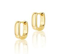 1Pairs Gold Hoop Earrings for Women,Small Chunky Hoop Earrings Hypoallergenic Earring,Small Chunky Gold Hoop Earring, Geometric Status Quo Earrings for Women Lady