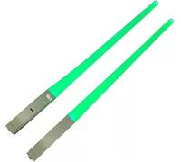 1Pairs Lightsaber Chopsticks, LED Light Up Sushi Chopsticks, Reusable Tableware,for Dinner,Party (Green)
