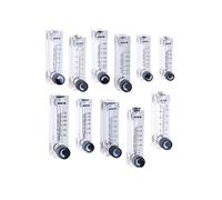 1PC 0.1-1 0.5-5 1-10 2-20 3-30 4-40 5-50 10-100 LPM 1/4" BSPT Female PMMA Gas Flowmeter Air Flow Meter Panel Type Rotameter LZT-6T(2-20LPM)