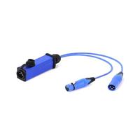 1pc 0.3M-15M 3-pin XLR Y Splitter Cable - Metal Shell Male Panel to Dual 2 Connector Adapter for Microphone(Blue-01,10M)