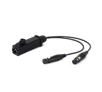 1pc 0.3M-15M 3-pin XLR Y Splitter Cable - Metal Shell Male Panel to Dual 2 Connector Adapter for Microphone(Svart,5M)