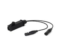 1pc 0.3M-15M 3-pin XLR Y Splitter Cable - Metal Shell Male Panel to Dual 2 Connector Adapter for Microphone(Black-01,2M)